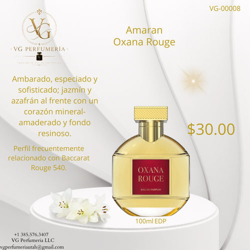 Amaran Oxana Rouge - Eau de Parfum Femenino